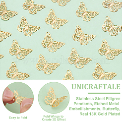 80 шт. стойка с покрытием из нержавеющей стали 304 филигранные подвески-соединители&nbsp;STAS-UN0058-83