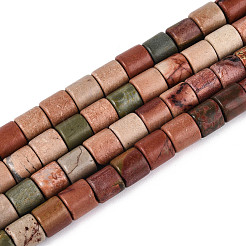 Натуральная полихромная яшма/камень Пикассо/нити бус из яшмы Пикассо G-T141-87A