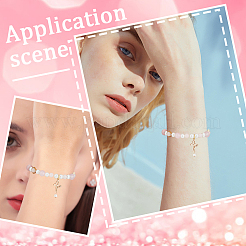 4 шт. латунные подвески-коннекторы с прозрачным кубическим цирконием&nbsp;KK-BBC0016-60