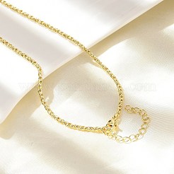 Латунные каната цепи ожерелья&nbsp;NJEW-A042-04G