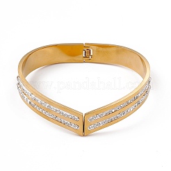 Шарнирные браслеты V-образной формы/шеврона&nbsp;BJEW-F439-06G