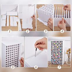 120 сетка для хранения деревянных художественных маркеров&nbsp;AJEW-WH0528-86