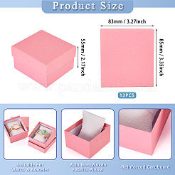 Прямоугольные бумажные подарочные коробки для ювелирных изделий CON-TAC0010-91C