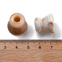 Двухцветные акриловые бусины OACR-S042-04F