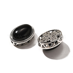 Естественные обсидиановые многожильные звенья&nbsp;KK-M304-02P-20