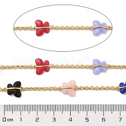 Ионное покрытие (ip) бабочка из нержавеющей стали 304 с цепями ролло из смолы CHS-G031-01G