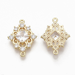 Латунные прозрачные соединители с кубическим цирконием&nbsp;ZIRC-Q021-046G-NF