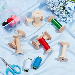 Катушки с деревянными нитками TOOL-WH0155-140