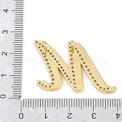 Pendenti in zirconi cubici trasparenti in micro pavè di ottone&nbsp;CU-CBA8481-01G-M