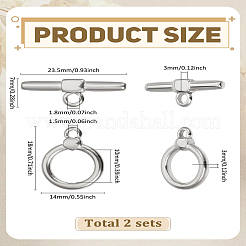 Застежки-тоглы из нержавеющей стали 304 STAS-LP0004-77P