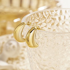 Серьги-гвоздики в форме капли из нержавеющей стали 304&nbsp;LS-BN7669-1