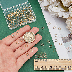 100 шт. стойка с покрытием из латуни открытые соединительные кольца KK-PH0013-59D