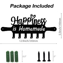 Железные настенные крючки вешалки HJEW-WH0018-160