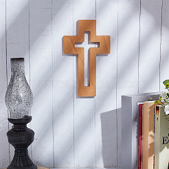 Décoration murale croix en bois&nbsp;AJEW-WH0270-135A