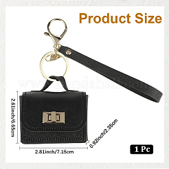 Porte-clés portable en cuir PU&nbsp;FIND-WH20012-89A