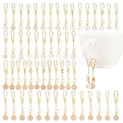 Подвесные украшения из эмали из сплава 26 шт.&nbsp;HJEW-YW00225-01