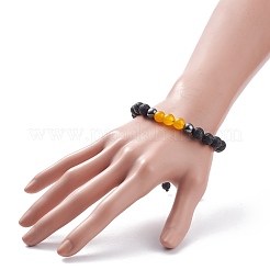 Natürliches Malaysien-Jade-Armband (gefärbt)&nbsp;BJEW-JB08144-03