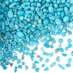 1021шт 12 стиля окрашенные синтетические бирюзовые бусины&nbsp;TURQ-BM0001-01