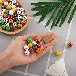 Набор для изготовления украшений для вечеринок из бисера на спортивную тематику&nbsp;DIY-KS0001-27