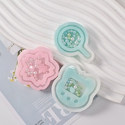 Diy sakura et tête de chat et pendentif en forme d'étoile et de sucette moules en silicone de qualité alimentaire&nbsp;SIMO-D001-06