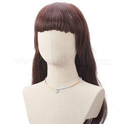 Ожерелья с подвесками в виде бабочек из смолы NJEW-JN04154