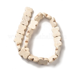 Нити из синтетических бирюзовых бусин G-E594-11A