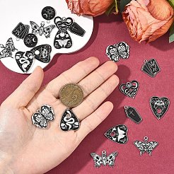 20шт 10 стиля подвески из сплава с эмалью&nbsp;ENAM-YW0008-58