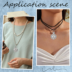 10 шт. филигранные круглые латунные подвески-клетки KK-SC0004-38