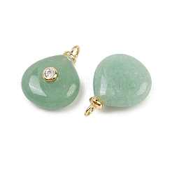 Естественный зеленый авантюрин подвески KK-B157-42E-06