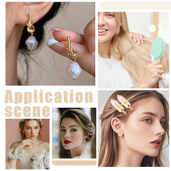 DIYウェディングギフト  厚紙箱を含む  布製の伸縮性のあるヘアタイ  鉄の爪のヘアクリップ  真鍮のピアス  ステンレススチールバングル  紙製のディスプレイカードとアクリル製のワニ口ヘアクリップ  ミックスカラー  20x20x10cm&nbsp;AJEW-WR0003-87
