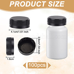 ペットボトルキャップ  コラム  ブラック  41x16mm  内径：39mm&nbsp;LS-SIL-WH0045-61B