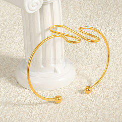 Браслеты-манжеты из нержавеющей стали 304 в европейском и американском стиле для женщин&nbsp;PT2723-2