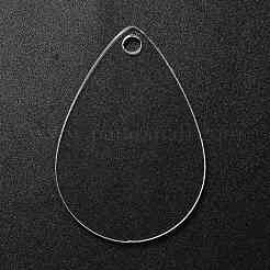 Прозрачные акриловые заготовки подвески&nbsp;TACR-Z003-01D