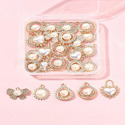 25 шт. 5 стиля подвески из сплава со стразами FIND-FS0003-53