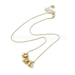 Ионное покрытие(ip) ожерелья из нержавеющей стали 304 NJEW-M213-01G