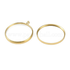 Placcatura ionica (ip) 304 ciondolo medaglione in acciaio inossidabile&nbsp;STAS-S132-16G-07