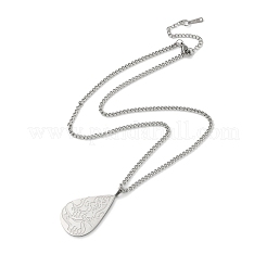 Не тускнеющие подвески из нержавеющей стали 304 NJEW-C017-01P