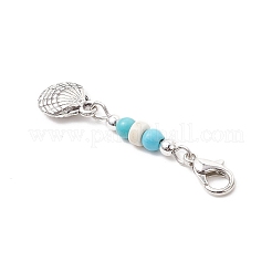 Подвесные украшения из сплава в тибетском стиле с тематикой океана&nbsp;HJEW-JM03439