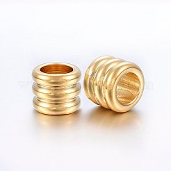 Бусины из нержавеющей стали 304 с канавками STAS-E436-14G