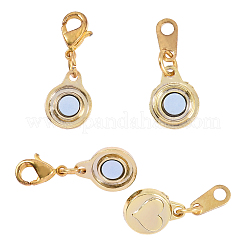 10 комплект 2-х цветных магнитных застежек из цинкового сплава PALLOY-CJ0001-140