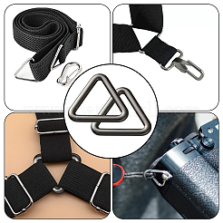 20 шт. треугольные сплавные соединительные кольца&nbsp;FIND-CY0001-17B