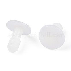 プラスチック人形の関節  ワッシャー付き  DIYクラフトぬいぐるみテディベアアクセサリー  ホワイト  17x14.5mm&nbsp;DOLL-PW0001-062A