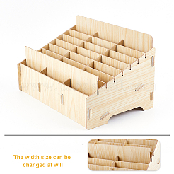 Scatola portacellulare in legno a 24 griglia&nbsp;CON-WH0094-05B