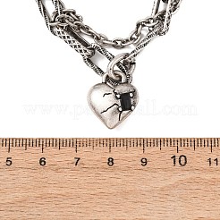 Halsketten aus Edelstahl 304 für Damen&nbsp;NJEW-C115-12AS