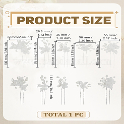 1 набор акриловых заколок для волос&nbsp;OHAR-LP0001-18