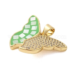 Латунные микро проложить кубического циркония подвески&nbsp;KK-K385-049G