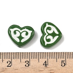 Окрашенные и запеченные стеклянные бусины&nbsp;LAMP-D004-02F