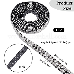 2.4 Yard (ca. [91] cm) Edelstahl-Vierkantnietschnur 201&nbsp;DIY-GF0013-61B