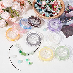 10 рулон 10 цвета плоская эластичная хрустальная нить&nbsp;EW-BBC0001-01