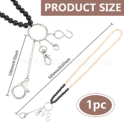 Бусины из дерева и цветка амазонита для платья-молнии HJEW-PH01973